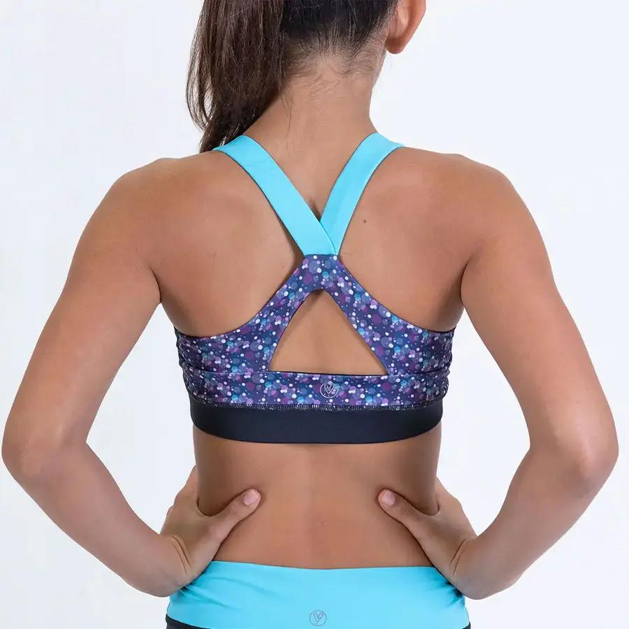 All Products Blue Cheerleading Sports Bras.