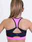 Alive Cheer Sports Bra - Black and Pink Back